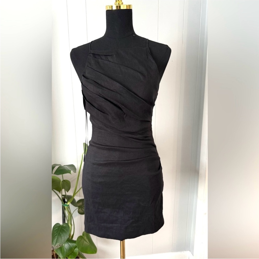 #13)  NWT Zara Black Open Back mini dress